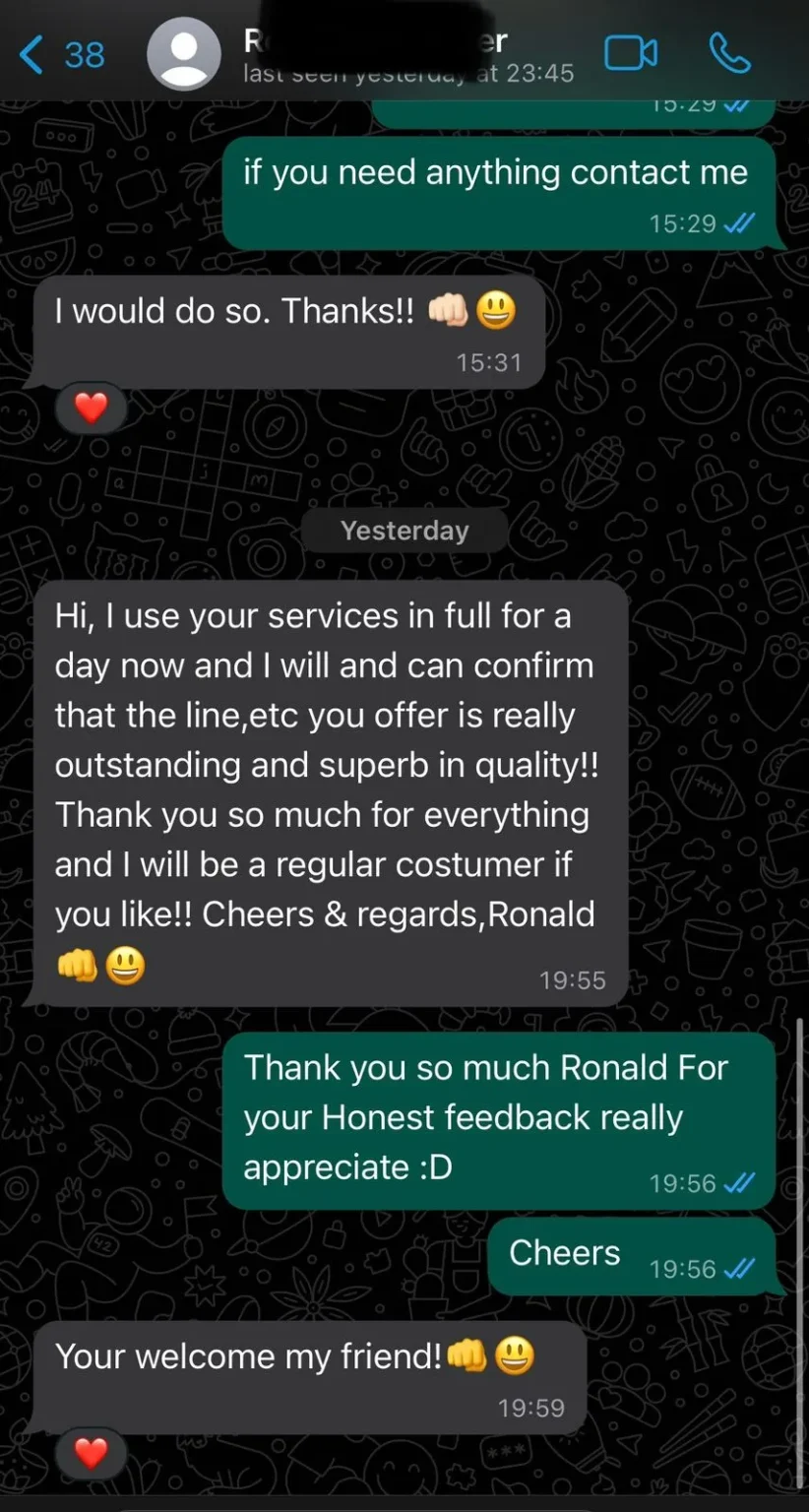 MonIPTV WhatsApp customer review